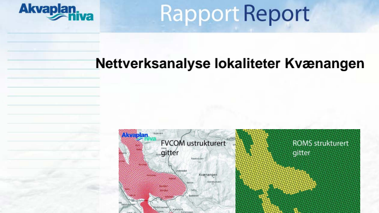Akvaplan-niva rapport Nettverksanalyse Kvænangen