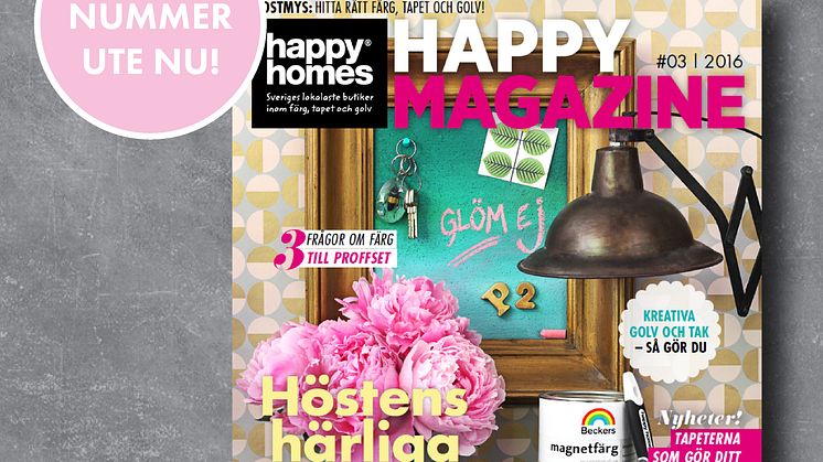 Nytt färgstarkt nummer av Happy Magazine