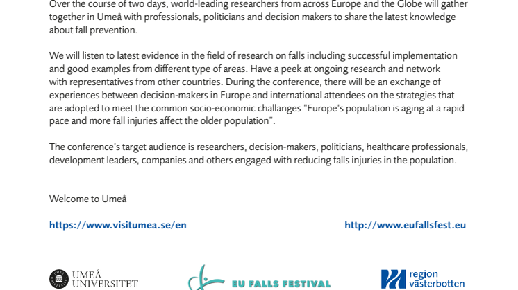 ​Internationell forskningselit på plats i Umeå vid EU Falls Festival