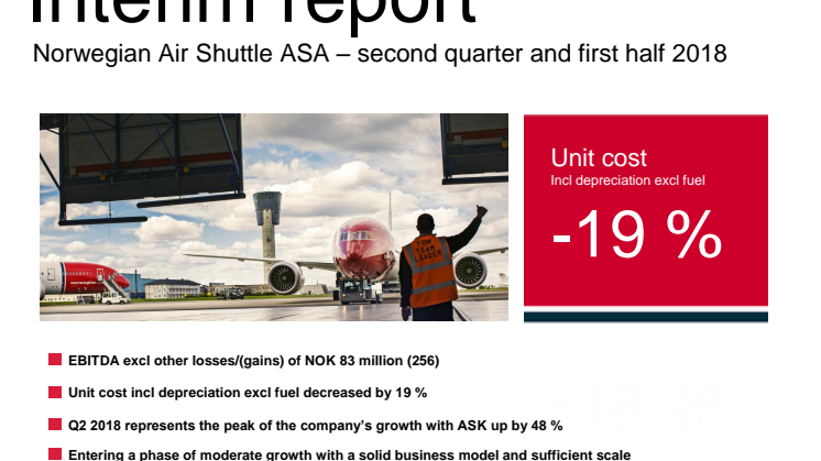 Norwegian reports solid profit in Q2