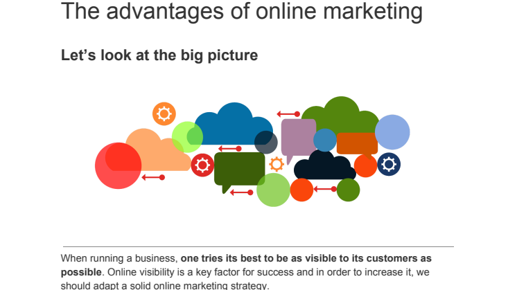 The advantages of online marketing