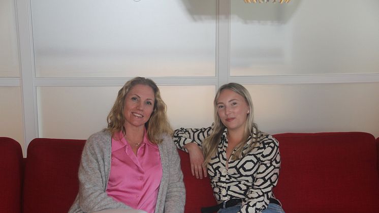 Maria Ericsson ekonomichef och Lina Viklund, konsultchef och projektledare.