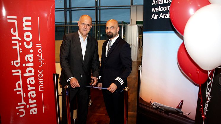 Invigning av Air Arabia Maroc's nya direktlinje till Stockholm Arlanda Airport
