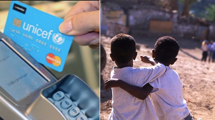 UNICEF-kortet räddar barn drabbade av krig och katastrofer