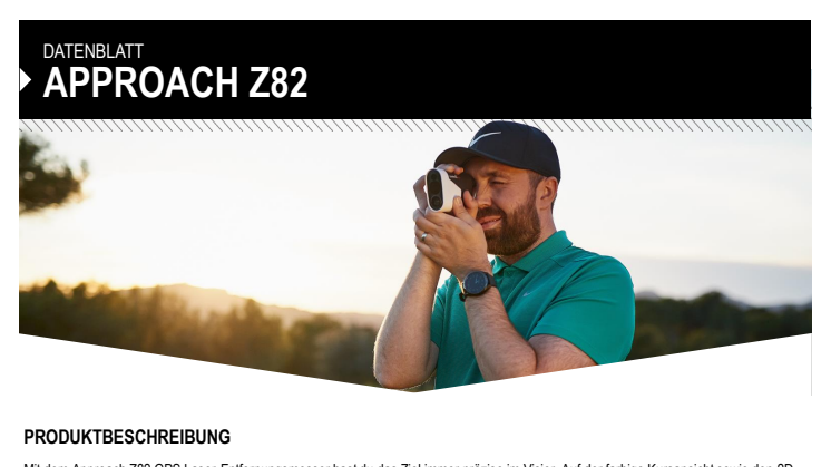 Datenblatt Garmin Approach Z82