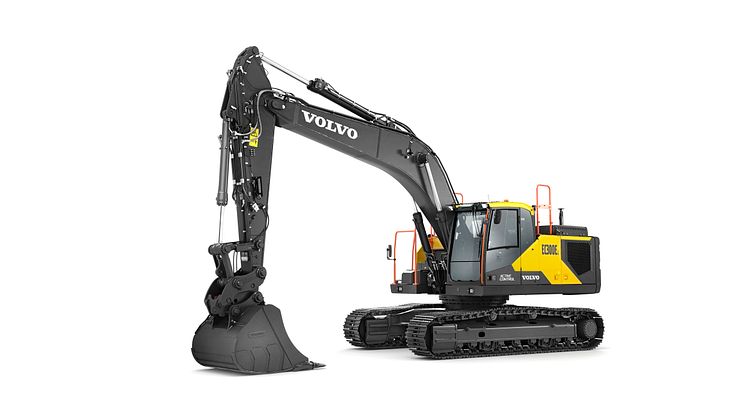 Volvo EC300E Hybrid - studiobild