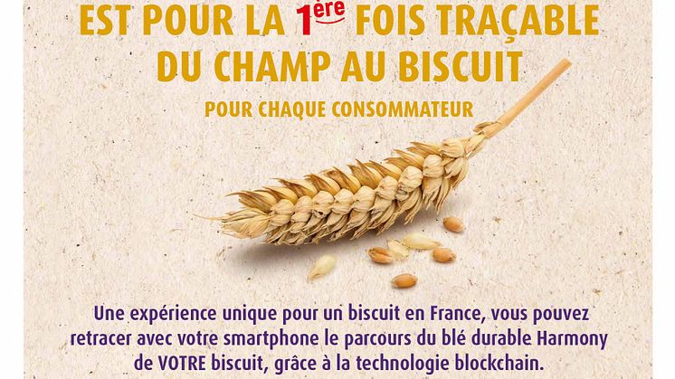 LE SAVIEZ-VOUS ? LE BLÉ DES BISCUITS VÉRITABLE PETIT BEURRE DE LU EST POUR LA 1 FOIS TRAÇABLE DU CHAMP AU BISCUIT