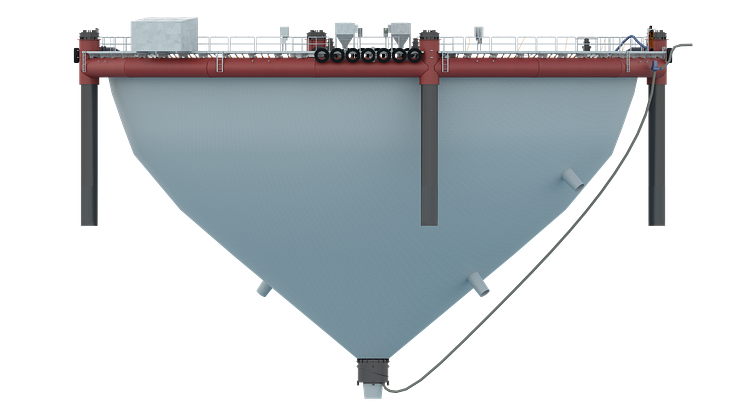 Illustration of Cermaq's closed containment system