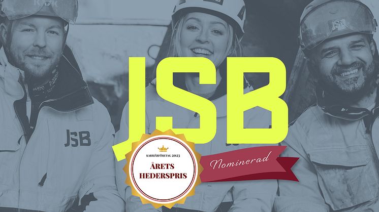 JSB är nominerade till "Årets Hederspris"