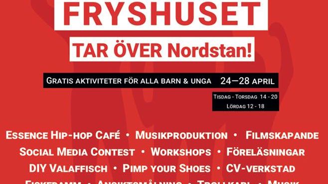 Politiker från sex partier avslutar Fryshusets event lördag 28 april