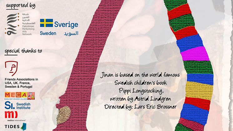 The ​Freedom Theatre i Jenin och Folkteatern i Göteborg i dag till premiär med ”Jinan”, baserad på Astrid Lindgrens Pippi Långstrump