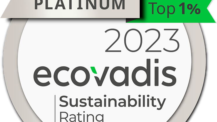 EcoVadis Platinum 2023 image
