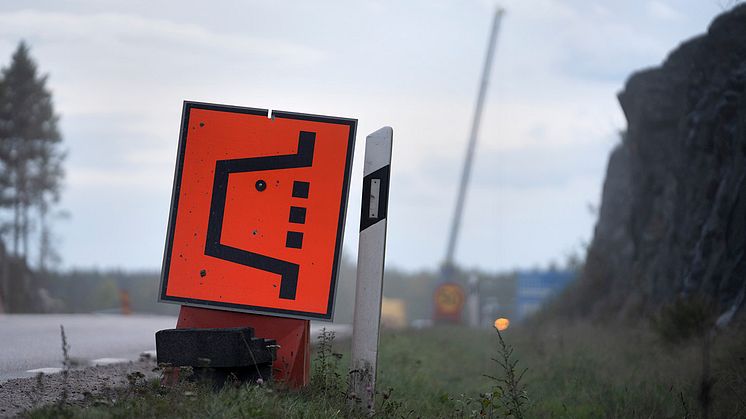 Svevia bygger om trafikplats i Nyköping. Foto: Markus Marcetic