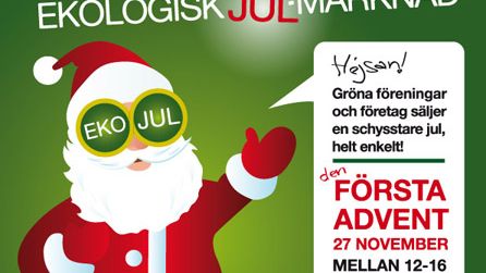 Ekologisk Julmarknad i Bryggarsalen med shopping, info och pyssel