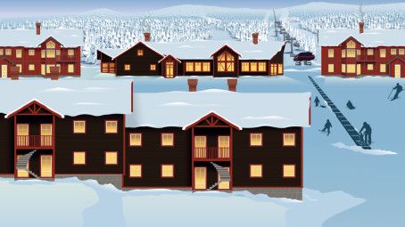 SkiStar Vemdalen: Restaurang och boende med ski in - ski outläge i Björnrike. 