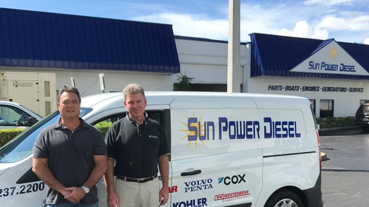 From left: Sun Power Diesel's Business Development and Sales Manager Dean Gualillo with CEO Jay Davis