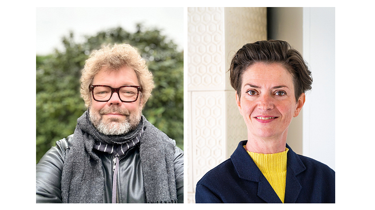 Morten Søndergaard (left) is the head curator of the 13th edition of MOMENTUM in Norway, which is the first biennale with new director Lise Pennington (right). Photos: Morten Søndergaard, Ingeborg Øien Thorsland.