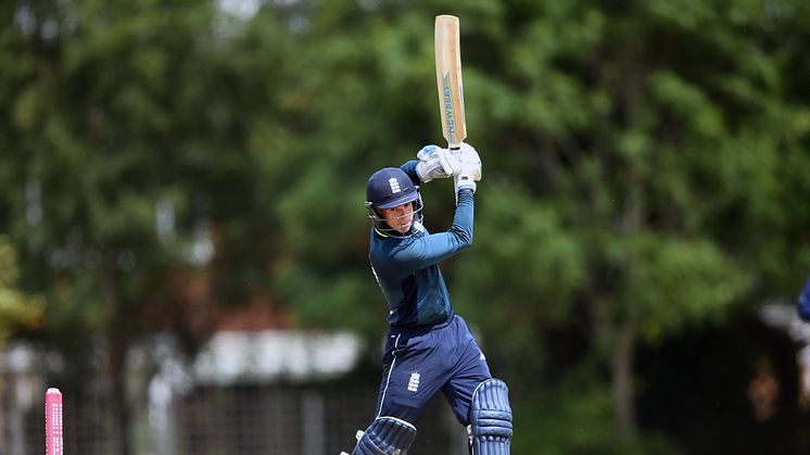 Liam O'Brien batting in the Vitality IT20 Tri-Series Final