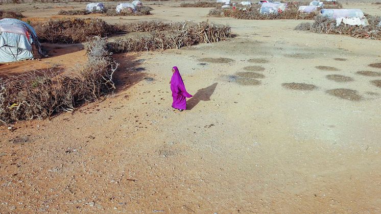 Ibado bor i byn Oog, nära Burao i Somaliland. Hon hjälper internflyktingar som är offer för den pågående torkan på Afrikas horn. Foto: Petterik Wiggers/Oxfam