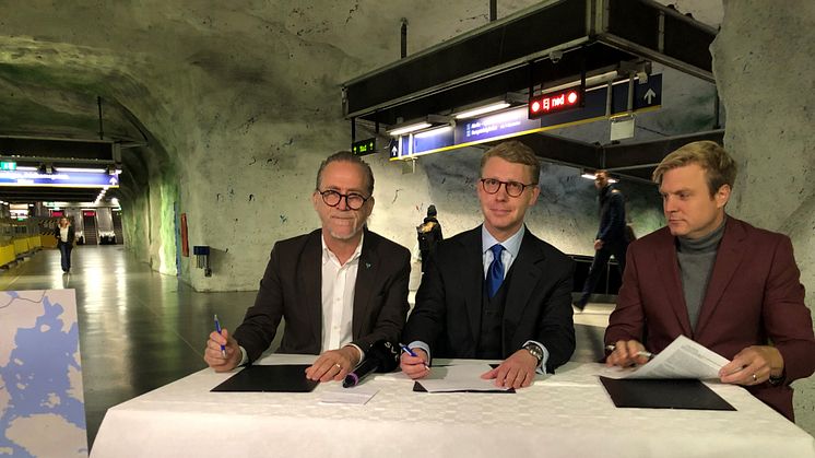 Daniel Helldén (mp), Kristoffer Tamsons (M) & Tomas Eriksson (mp)