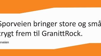 Sporveistoget tar deg til GranittRock! 