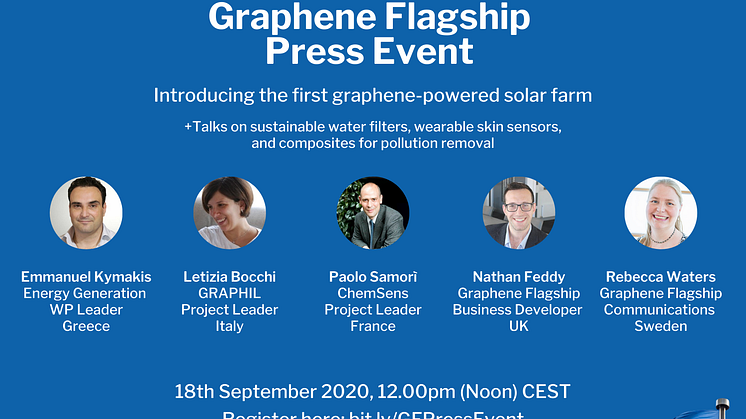 Graphene Flagship Press Event - Introducing the first ever graphene-powered solar farm
