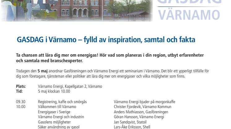 GASDAG i Värnamo – fylld av inspiration, samtal och fakta