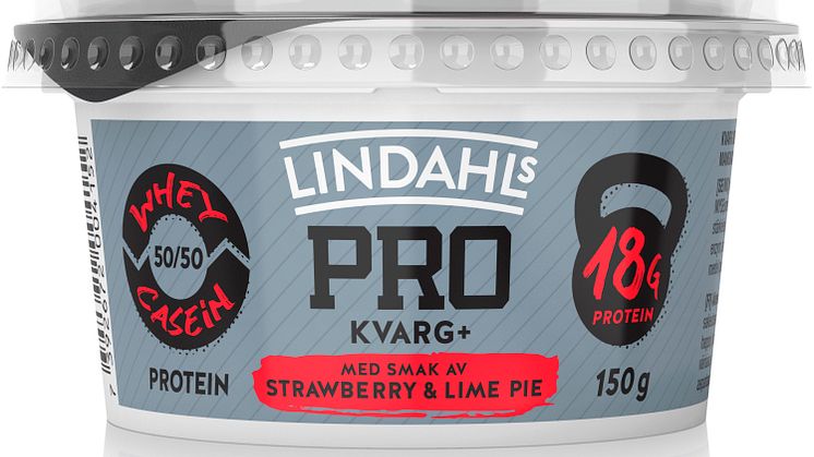Lindahls PRO Kvarg+ med smak av strawberry & lime pie