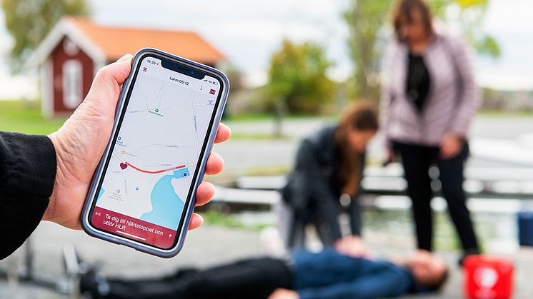 SMS livräddare larmas ut till hjärtstopp