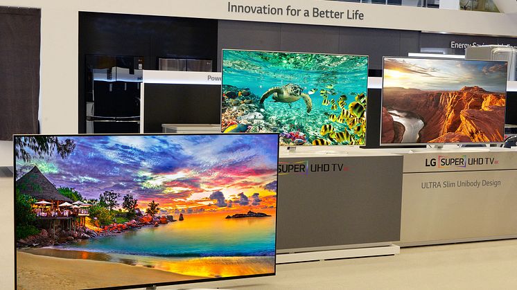 LG LANSERER ÅRETS BESTE TV-MODELLER  PÅ DET NORSKE MARKEDET