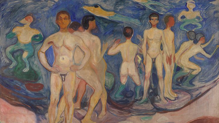 Edvard Munch: Badende unge menn / Bathing Young Men (1904)