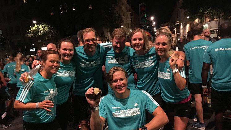 Team Aron efter Midnattsloppet