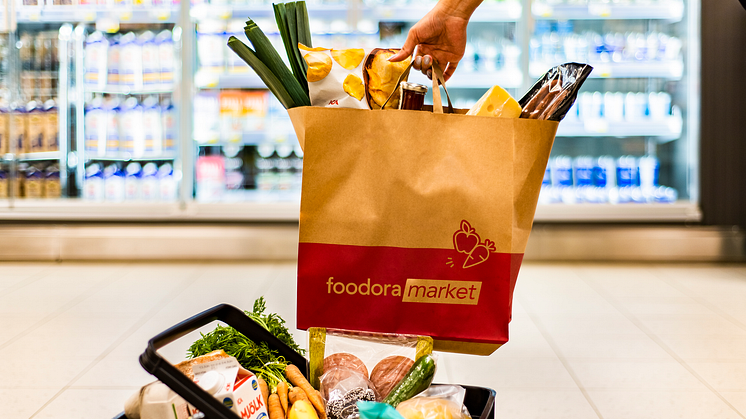 Tredje butiken öppnas idag - foodora market tar upp jakten på Amazon