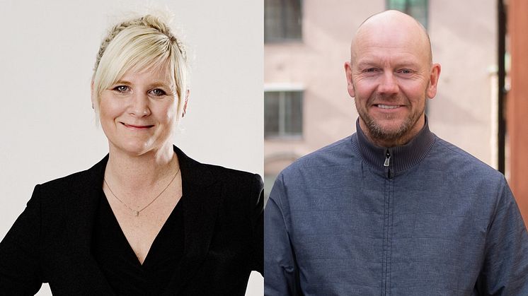 Jennie Hammer Viskari, Managing Director på Magna, och Mats Sundin, grundare av IMR.