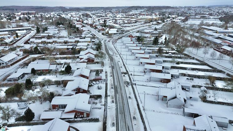 Sneen har i to døgn ligget tungt over Østjylland - også i Odder.