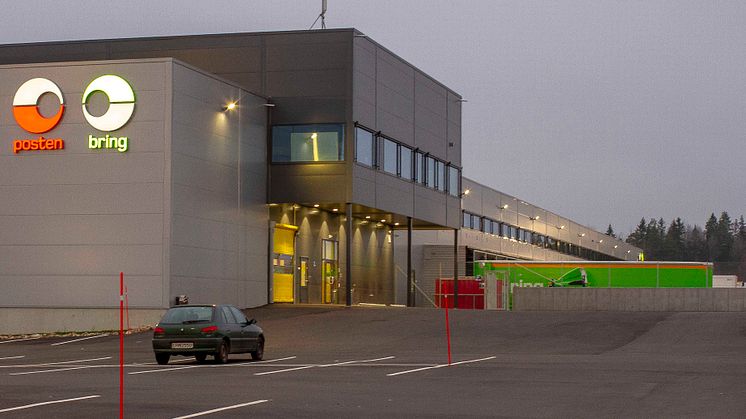 Postens og Brings Logistikksenter Vestfold åpner offisielt mandag 21. januar 2019.