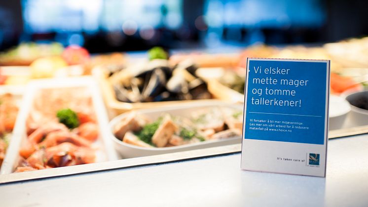 ​Nordic Choice Hotels til bords med konkurrenten for mindre matsvinn