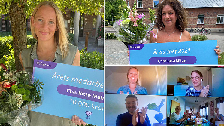 Förra årets vinnare var: Charlotte Malmborg (Årets medarbetare), Charlotta Lilius (Årets chef) och Hälsofrämjande enheten (Årets förbättring).