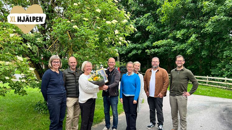 Från vänster, Susanne Thorsson, Thomas Pettersson, Karin Delin, Niklas Larsson, Frida Lundin, Emma Boysen, Emil Veijalainen och David Svensson.