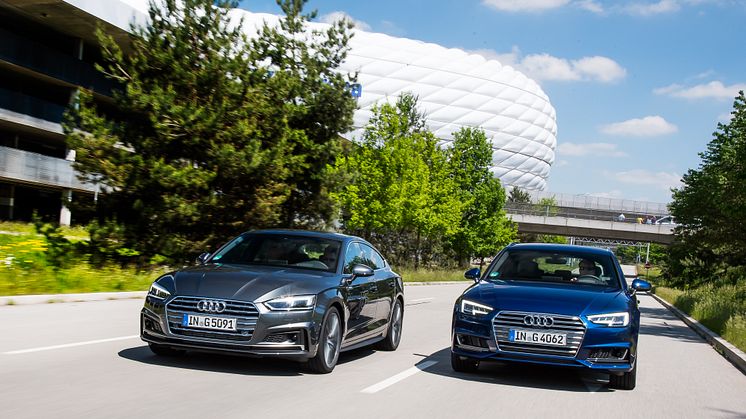 Audi satsar på klimatneutral gasdrift - lanserar A4 Avant och A5 Sportback g-tron