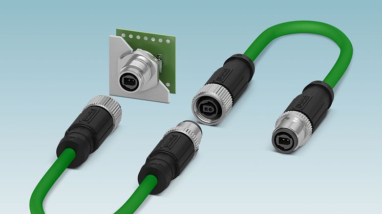DC-  PR5461GB-M12 connectors for Single Pair Ethernet (10-22)