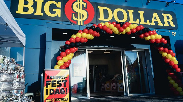 Den 24 maj öppnas den femte Big Dollar-butiken i Danmark.