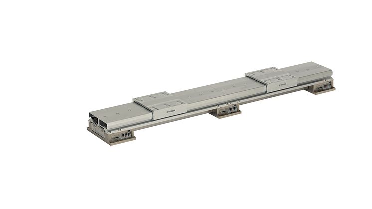 The LCM-X linear conveyor module Photograph shows two 500mm modules joined together.