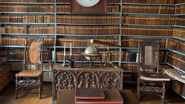 Claes de Frietzckys bibliotek på Säbylund.   Fotograf: Ulla-Carin Ekblom.