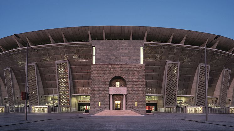 The Puskás Aréna in Budapest, Hungary. Image provided by KÖZTI Architects & Engineers, (c) György Palkó