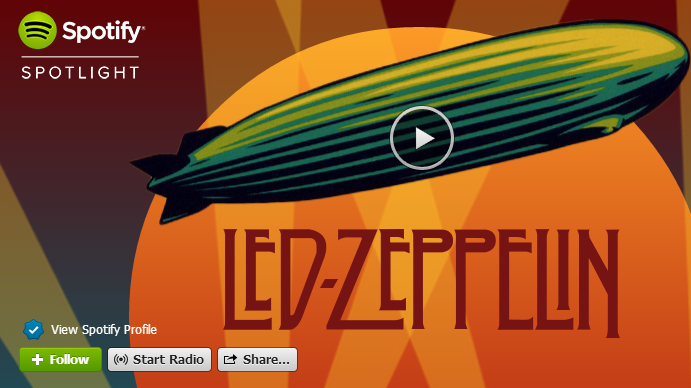 LED ZEPPELIN ARRIVES ON SPOTIFY
