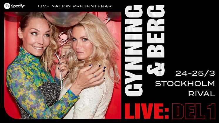 GYNNING & BERG LIVE 23-25/3