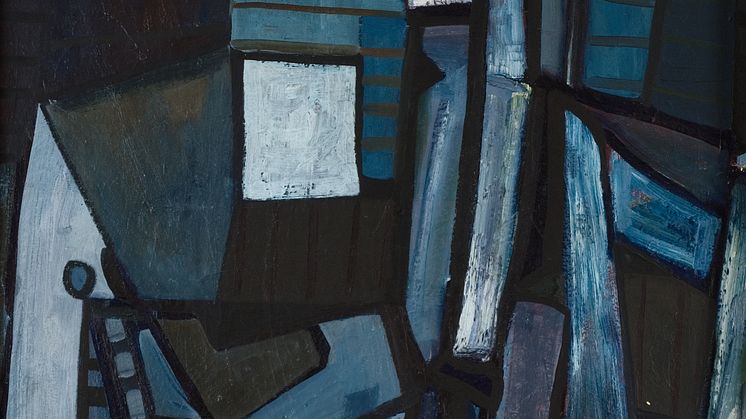 Jakob Weidemann, Blå komposisjon, 1948, Christen Sveaas’ Kunststiftelse