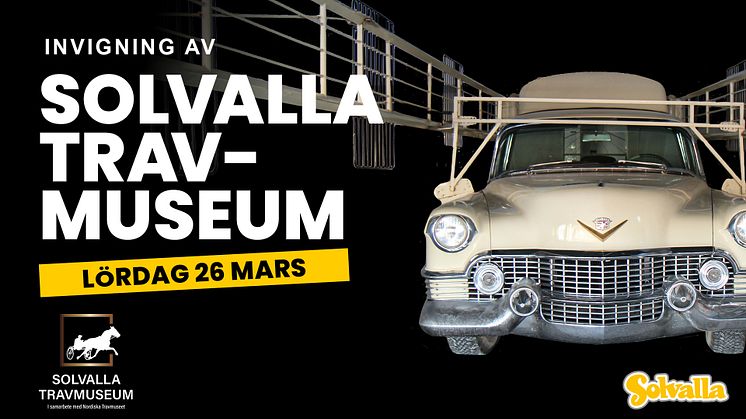 Solvalla Travmuseum har premiär 26 mars. Förhandsvisning för media sker tisdag 22 mars kl. 13.00