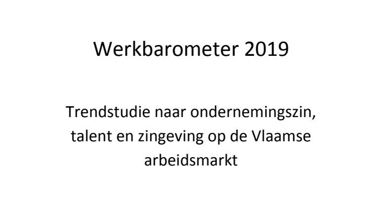 Werkbarometer 2019